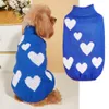 Pontaux Costume pour animaux de compagnie Pul chiot en tricot Pulte avec amour Heart Cold Temps Tenues d'animaux de compagnie hiver