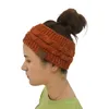 New Women Hats Fashion Bohemia Winter Warm Knitted Headband Hair Accessories Women's CC Wool Wide Hairband Stretch Solid Hairband Headwear