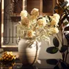 Dekorativa blommor Simulering Flocking Dandelion Fake Flower For Diy Wedding Party Home Decoration Arrangement Display Ornament