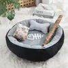 Camas para gatos Cama redonda Quente Ninho para dormir Cesta macia Produtos para animais de estimação Almofada Esteira Casa Animais Sofá Hou