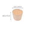 Ensembles de vaisselle 5 pièces panier de rangement pain jouets pour enfants conteneur de fruits bambou tissé Snack tissage enfants cintre