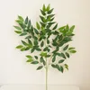 Decorative Flowers Artificial Green Plants Elaeagnus Angustifolia Leaves And Melon Cotyledons False Moor Besom Blossom Chinese Pinia