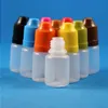 100 PCS 5ml（1/6オンス）プラスチックドロッパーボトル子どものプルーフキャップのヒントe Vapor Cig Liquid5 ml Aptta用LDPE