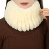 Foulards BT-003 mode femmes véritable écharpe en fourrure de Rex bavoir tissé d'hiver pour la chaleur et l'épaississement foulard