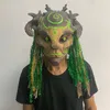 Máscaras de festa Floresta Verde Máscara de espírito Árvore de Halloween Velho Homem assustador Zumbi Máscara de fantasma assustador Máscara de demônio assustador Adereços de festa de carnaval 230626