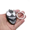 Chaveiros Figura do Filme Venom Chaveiro Máscara Pingente Chaveiro Esmalte Correntes de Metal Llaveros Para Fãs Titular