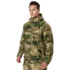 Jaquetas de caça EMR MOX MC Camo Jaqueta de lã militar tática Softshell Outdoor Polartec Thermal Sport Casaco com capuz polar Outerwear Roupas