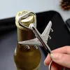 Nyckelringar Rostfritt stål Planflasköppnare Keychain Safe Aircraft Key Chain Airplane Keyring Pendant For Pilot Flight Gift Jewelry