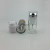 Opslag Flessen 300 stks/partij 20 ml Helder Glazen Fles Met Acryl Deksel. Lotion/etherische olie/moisturizer/gezichtswater cosmetische containers