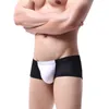 Cuecas masculinas de marca, cuecas masculinas, sexy, respiráveis, patchwork, boxers, cuecas, hombre, malha