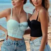 Women's T-Shirt XXL Sexy Bustiers Gothic Corset Top Night Cropped Club Pity Women's Tank Top Push Up Chest Binder Bra Bralette Overbust Corsets J230627