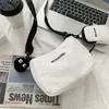 Bolsa de lona para estudantes de estilo japonês 2020 nova celebridade da Internet Ins estilo coreano bolsa de pano fofa crossbody bolsa de ombro que combina