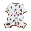 Dog Apparel Pajamas Pet Puppy Jumpsuit Soft Rompers For Small Dogs Cute Clothes Onesies Nightshirt Cat