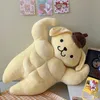 Muñecos de peluche 58cm Cute Cartoon Kawaii Sanrioed Pompompurins Funny Chest Muscle Abdominal Muscle Pillow Doll Juguete de peluche Regalo de cumpleaños 230626