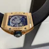 Richarmill Tourbillon Watches Automatic Mechanical Wristwatches men's watch Men's Series Rm010 18k Rose Gold Men's 48x39.3mm Recycling Complete Set WN-60X7