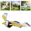 Garden Decorations Fake Flying Hawk Decoy Bird Herentrent Devices Scare Birds Away Repellent For Scarecrow Yard Repeller Eagle 230625