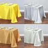 Linens Solid Color Satin Table Cover Overlay For Birthday Wedding Banquet Restaurant Festival Party Supply Rectangle Satin Track