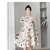 Dress Maternity Dress Summer New Shortsleeved Midlength Floral Skirt Loose Korean Version of Maternity Dress Spring and Summer