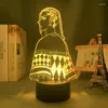 Nattljus Tokyo Revengers Anime 3D Lamp LED -ljus för sovrumsdekoration Birthday Gift Manga Gadegets