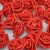 Fleurs décoratives 30/50pcs 6cm mariage Rose décoration artificielle PE mousse mariée coiffure couronne Scrapbook bricolage artisanat décor à la maison