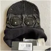 Tactical Hood Two Lens Windbreak Beanies Outdoor Cotton Knitted Men Mask Casual Male Skl Caps Hats Black Grey Drop Delivery Gear Equi Dhqzt