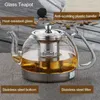 Water Bottles BORREY Induction Cooker Heat Resistant Glass Teapot Electromagnetic Furnace Multifunctional Filter pot Gas Stove Kettle Tea set 230627