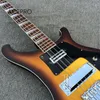 4003 Satin Finish Vintage Sunburst Color 4 String Electric Bass Guitar Chrome Hardware 22 Frets Black Pickguard High Quality