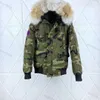 Üstler Men Kış Ceketler Parkas Parkas Jassen Chaquetas Dış Giyim Kurt Kürk Kaputları Manteaus Wyndhams Ceket Kat harfleri baskılı Outwears Canadiane Ceket Asya S-2XL