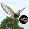 Garden Decorations Fake Flying Hawk Decoy Bird Herentrent Devices Scare Birds Away Repellent For Scarecrow Yard Repeller Eagle 230625