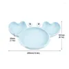 Ensembles de vaisselle bébé bols vaisselle assiettes et cuillères ensemble crabe Kawaii plats Silicone bol d'alimentation antidérapant bébés vaisselle 9 pièces