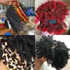 Synthetische pruiken korte kinky krullend hoofdband voor zwarte vrouwen afro krullen blond met sjaal natuurlijke cosplay pruik vals haar 230627