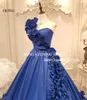 Urban Seksowne sukienki Oeing Elegancki Oneshoulder Aline Ruffes Niebieska sukienka imprezowa satynowa bez rękawów plisowana formalna długość podłogi różowe suknie wieczorowe 230627