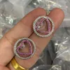 French Niu Miu Love Earthings Women Luxury Zircon Earthing Studies Designer Jewelry E259--699