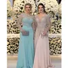 Stedelijke Sexy Jurken 2023 Elegante Dubai Arabische Luxe Jurk Kristal Kralen Chiffon Bal Bruiloft Formele Gelegenheid Avond 230627