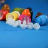 50 ML 100 Adet/grup Yüksek Kaliteli LDPE Plastik Damlalıklı Şişeler Çocuklara Dayanıklı Kapaklar ve Uçlar Buhar sıkılabilir şişe kısa emzik Cnsbo