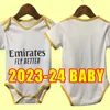 BABY camisas de futebol 23 24 camisa de futebol VINI JR MODRIC RODRYGO Rudiger 2023 2024 CAMAVINGA Real Madrids homens crianças conjunto completo BELLINGHAM INFANT afastado terceiro