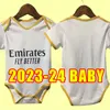 Maillots de football BABY 23 24 maillot de football VINI JR MODRIC RODRYGO Rudiger 2023 2024 CAMAVINGA Real Madrids hommes enfants ensemble complet BELLINGHAM INFANT loin troisième