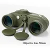 Teleskopkikare Högdrivna militära kikare 10x50 Tescope Professional Waterproof Binocular Army Green med Digital Compass Night Visions HKD230627