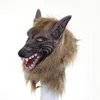 Party Maskers Halloween Latex Wolf Hoofd Haarmasker Weerwolf Handschoenen Kostuum Party Scary Decor Maskerade Rekwisieten 230626