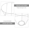 Kronleuchter Schatten Lampe Licht Ring hängende Abdeckung Lampenschirm Unterstützung Eisen Käfig Glühbirne Rahmen Draht Reduzierer Schutz Adapter Halter Metall Flur Shell