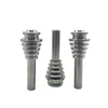 Fumée Titanium Nails 10mm 14mm 18mm Accessoires pour fumer Tige à fil fin avec écran filtrant Accessoires de pipe à fumer Huile Dab Rig Dab pour bangs en verre