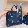 Bolsas femininas de grife de alta qualidade combinando cor azul com design em relevo Moda bolsa feminina bolsa grande capacidade bolsa feminina casual bolsas bolsas bolsas