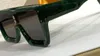 Солнцезащитные очки Clear Square Gold Crystal Frame Million Oversize для мужчин Спортивные очки с коробкой