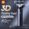 Shavers Xiaomi Origineel S300 elektrisch scheerapparaat voor mannen 60 dagen lang batterijduur IPX7 Waterdichte 3D drijvende snijhoofdbaard Trimmer