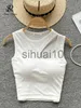 Kvinnors t-shirt Singreiny Hollow out Design Women Camisole 2022 Fashion Summer Casual Solid Sexig Korean Style Ladies Gentle Slim Tank Top J230627