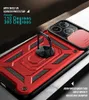 iPhone 15 Slide Camera Lens Phone Cases Magnetic Kickstand Back Cover Armor Car Mount Holder Protetor para Apple 15 14 14 pro max 13 13pro 12 12pro 11 Xs XR 7 7p 8 8plus SE