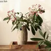 Vaser kreativa trä pauluownia trä vas vardagsrum bord blommor arrangemang modern hem dekoration