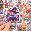 50pcs-Pack Halloween Stickers Waterproof Stickers för vattenflaska Laptop Car Planer Scrapbooking Phone Mac Garderob Dörrvägg Tablettdekaler