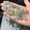 Lose Edelsteine 13,3 4,7 mm Klasse A chinesischer Nephrit Hetian Jade Geldperlen für Schmuckherstellung DIY Halskette Ohrring Armband Charms