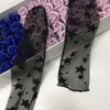 Kadın Çorap Seksi Dantel Orta Tüp şeffaf ağ Ayak Bileği Moda Harajuku Bayan Ultra-ince Yıldız File Çorap Sox